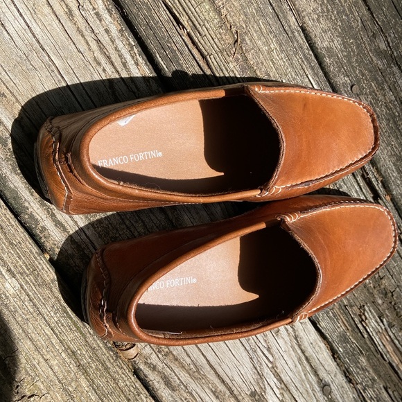 New Franco Fortini Men's Brown Loafers - Picture 2 of 3